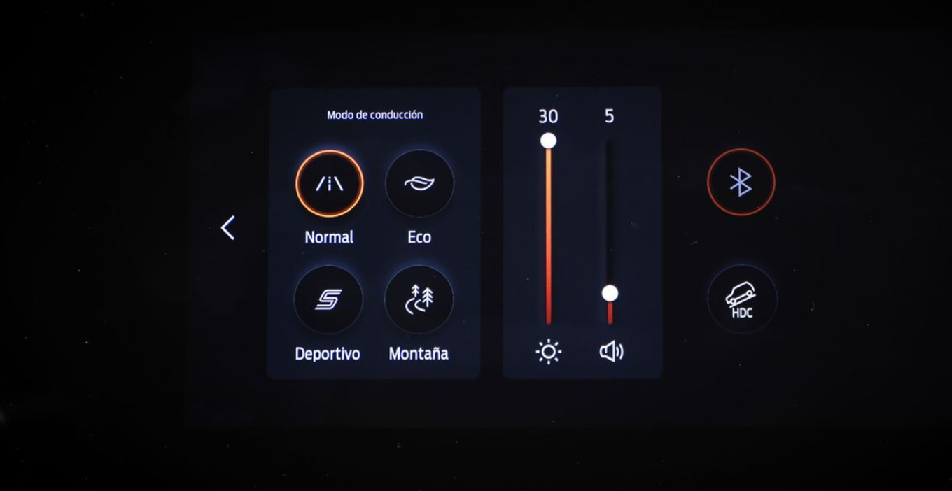 Modos de Manejo seleccionables