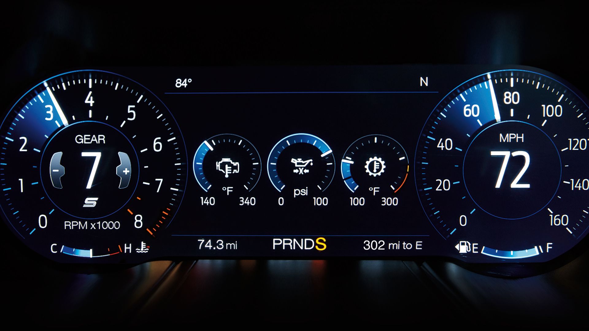 Tablero de instrumentos digital de 12"