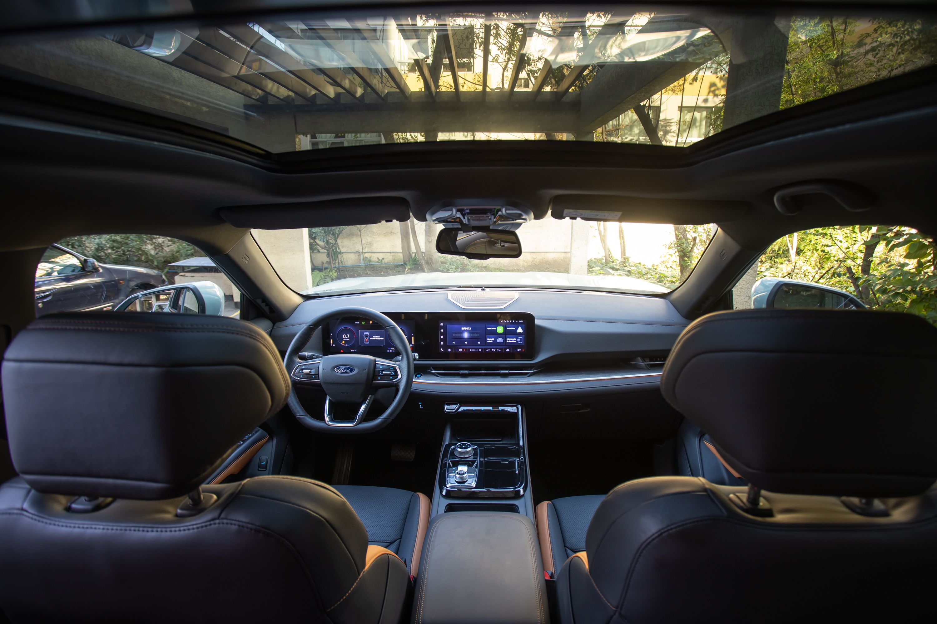 Techo solar panorámico eléctrico