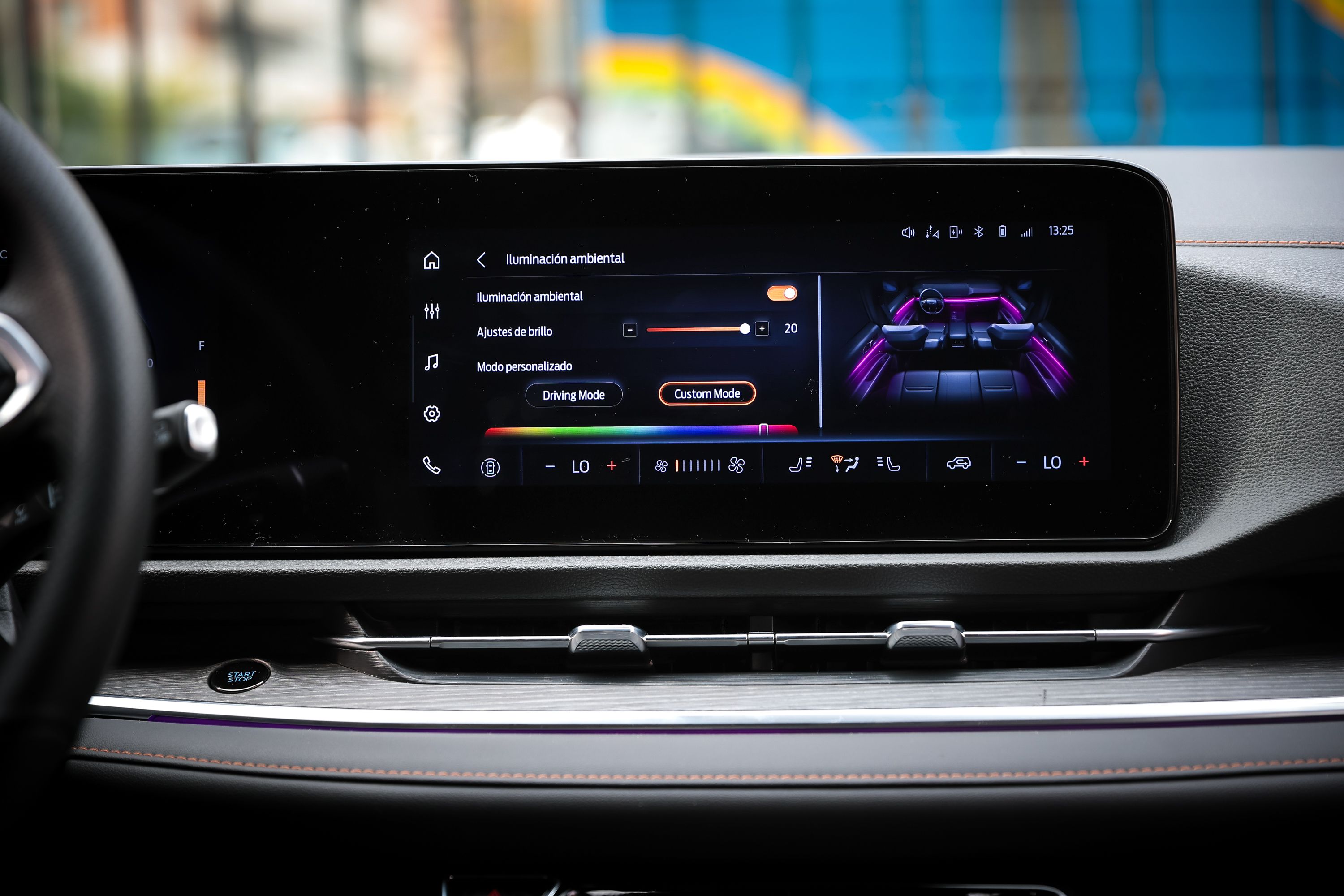 Iluminacion de ambiente configurable