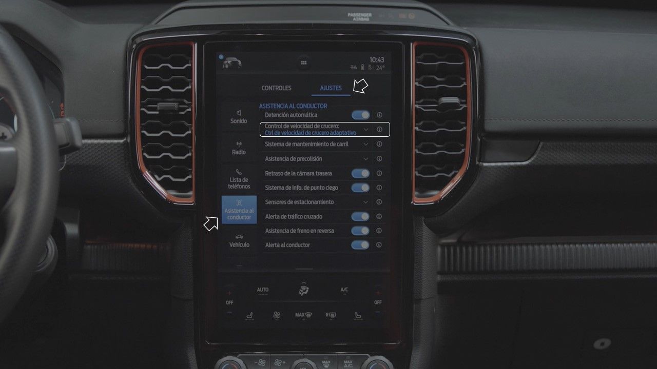Control Crucero Adaptativo con Stop & Go y Centrado de Carril