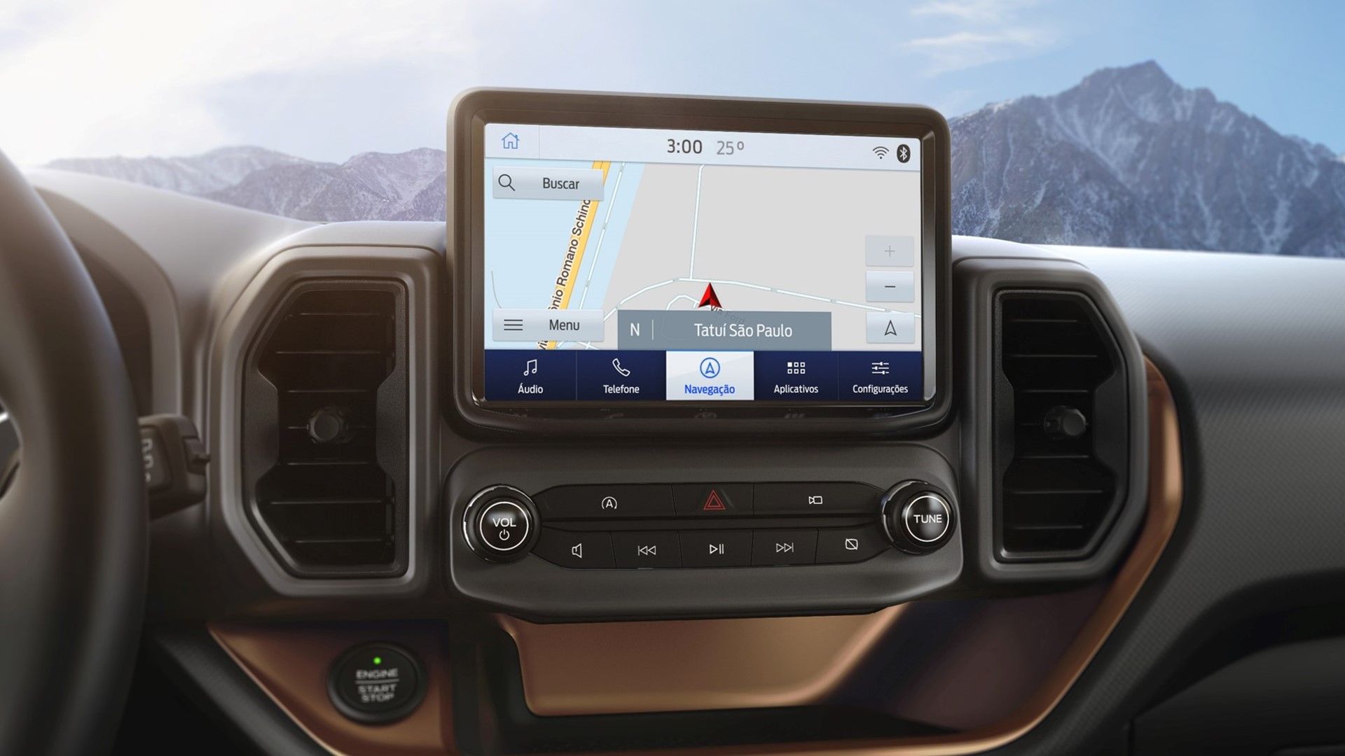 SYNC® 3 - Sistema de navegación satelital (GPS)